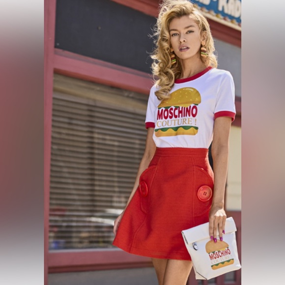 Moschino Couture hamburger T shirt - Picture 1 of 6
